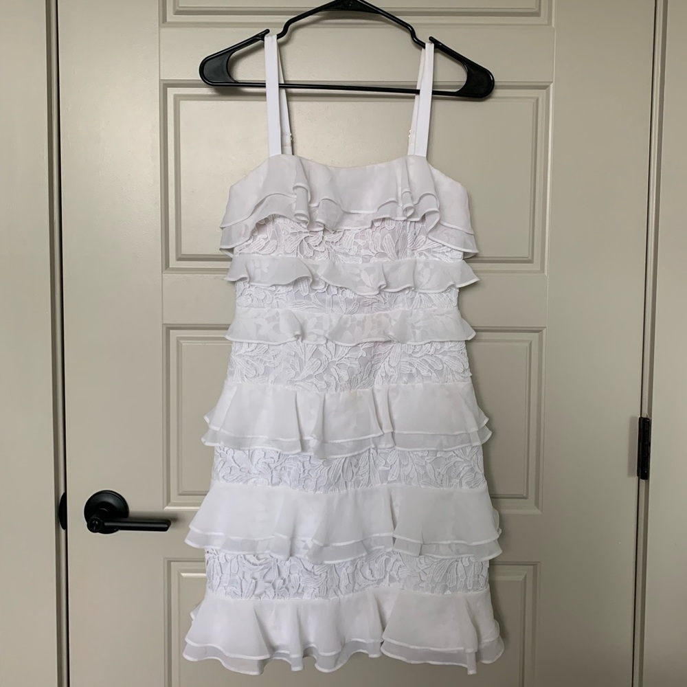 Lilly Pulitzer White Lace & Ruffles Dress